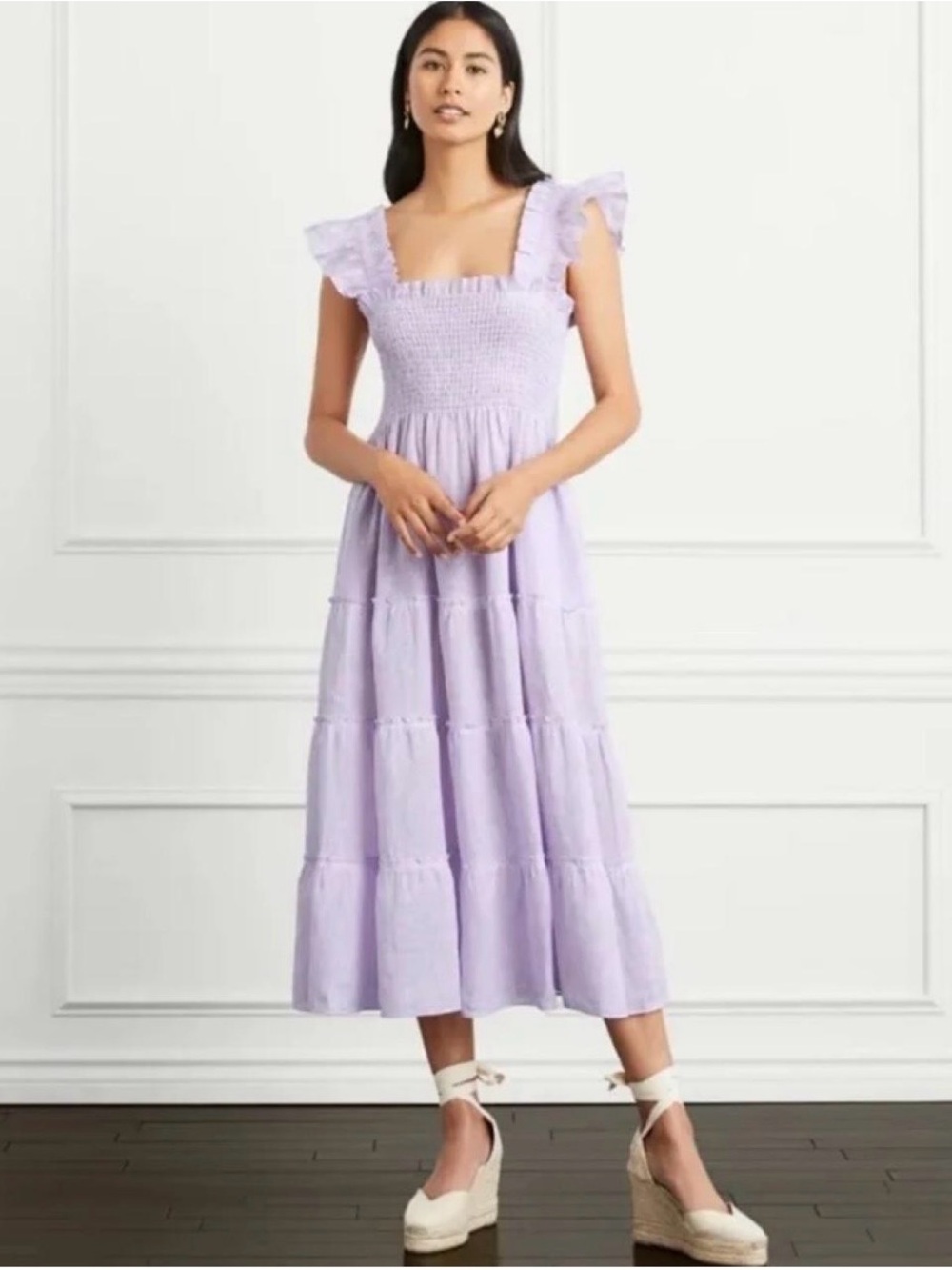 Hill House Home Ellie Nap Dress in Lilac Linen